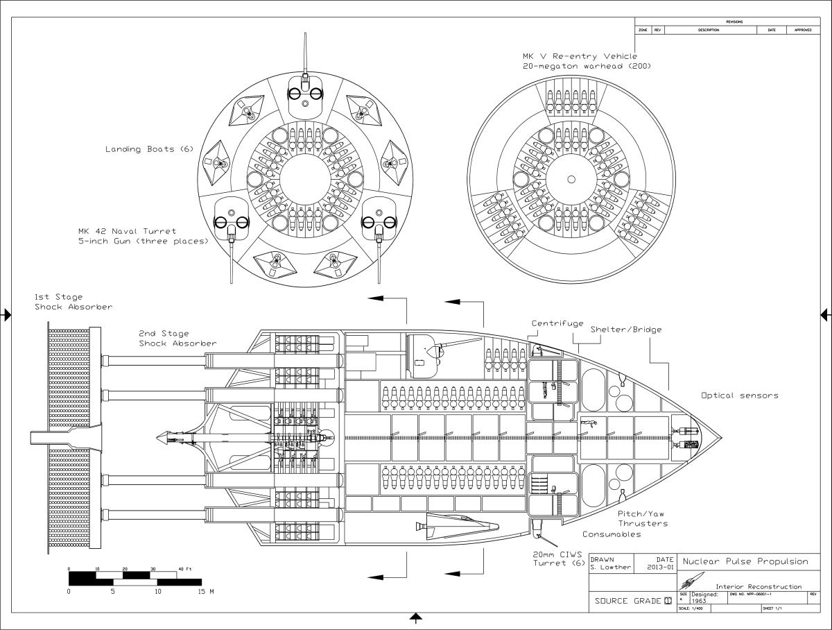 The Orion workers wanted a spaceship that was simple, rugged, capacious, and above all affordable (Image credit: scottlowther@ix.netcom.com)